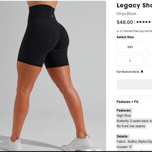 Buff Bunny Legacy Biker Short